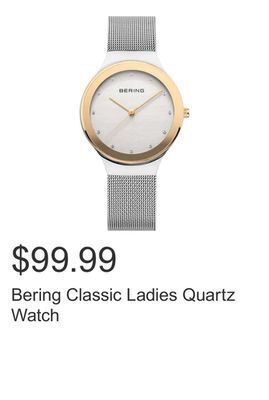 Costco Bering classic ladies quartz watch offer