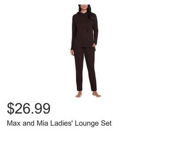 Costco Max and mia ladies' lounge set offer