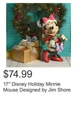 Costco 17" disney holiday minnie mouse designed by jim shore offer