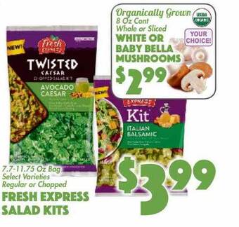 The Food Emporium Fresh express salad kits offer