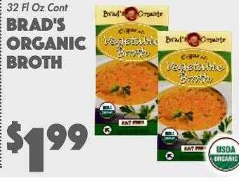 The Food Emporium Brad's organic broth offer