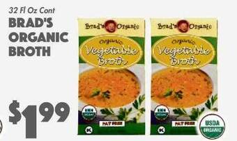 The Food Emporium Brad's organic broth offer