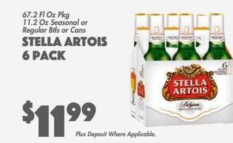 The Food Emporium Stella artois 6 pack offer