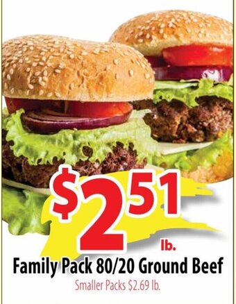 Wholesale Food Outlet Family Pack 80/20 Ground Beef offer