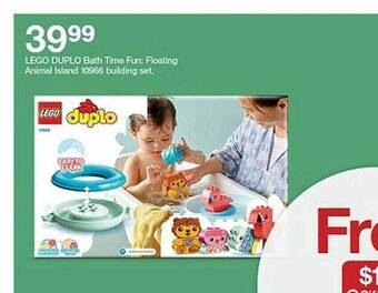 Target Lego duplo bath time fun: floating animal island 10966 building set offer