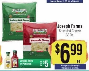 Joseph Farms Shredded Cheese 32 oz.