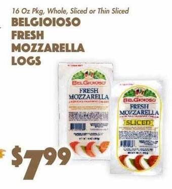Belgioioso fresh mozzarella logs