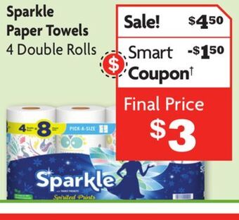 Family Dollar Sparkle paper towels offer