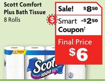 Family Dollar Scott comfort plus bath tissue offer