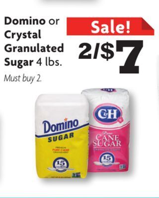 Family Dollar Domino or crystal granulated sugar offer