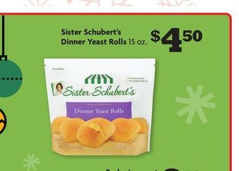 Family Dollar Sister schubert's dinner yeast rolls offer