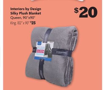 Family Dollar Interiors by design silky plush blanket offer