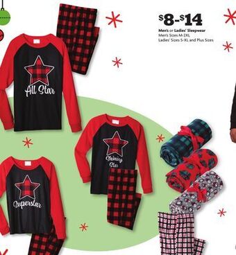 Family Dollar Men's or ladies' sleepwear offer