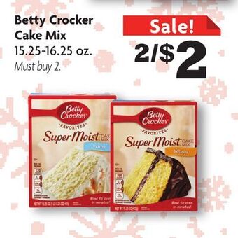Family Dollar Betty crocker cake mix offer