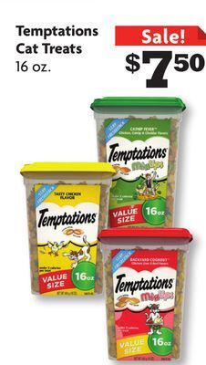 Family Dollar Temptations cat treats offer