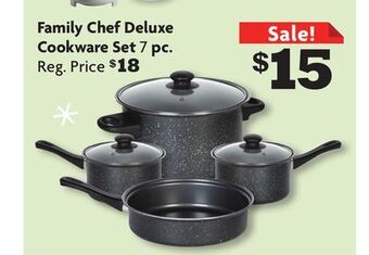 Family Dollar Family chef deluxe cookware set offer
