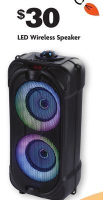 Family Dollar Led wireless speaker offer