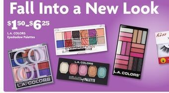 Family Dollar L. a. colors eyeshadow palettes offer
