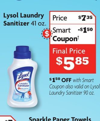 Family Dollar Lysol laundry sanitizer offer