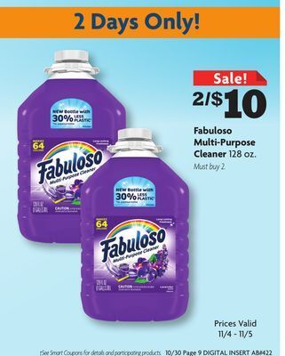 Family Dollar Fabuloso multi-purpose cleaner offer