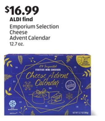 Aldi Emporium selection cheese advent calendar offer