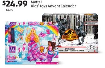 Aldi Mattel kids' toys advent calendar offer