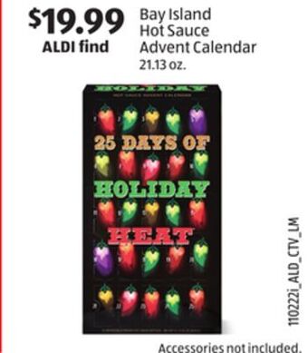 Aldi Bay island hot sauce advent calendar offer