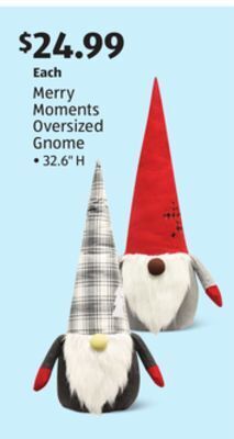 Aldi Merry moments oversized gnome offer