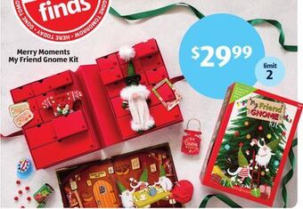 Aldi Merry moments my friend gnome kit offer