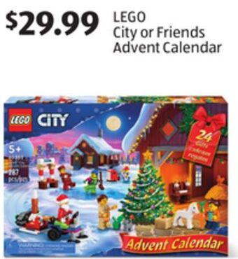 Aldi Lego city or friends advent calendar offer