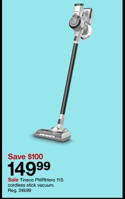 Target Tineco pwrhero 11s cordless stick vacuum offer