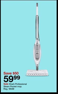 Target Shark professional steam pocket mop offer