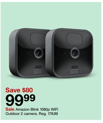 Target Amazon blink 1080p wifi outdoor 2 camera offer