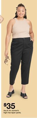 Target Ava & viv women's high-rise taper pants offer