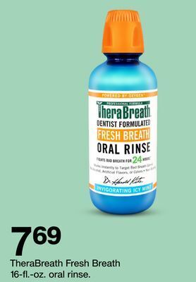 Target Therabreath fresh breath 16-fl.-oz. oral rinse offer