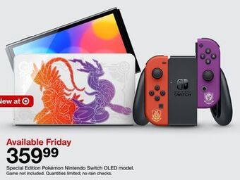 Target Special edition pokémon nintendo switch oled model offer