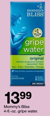 Target Mommy's bliss 4-fl.-oz. gripe water offer