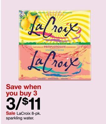 Target Lacroix 8-pk. sparkling water offer
