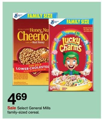 Target Select general mills family-sized cereal offer