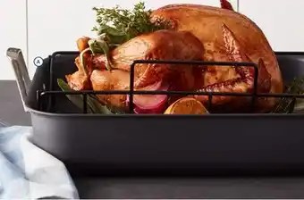 Calphalon® premier™ nonstick 16-inch hard-anodized roaster