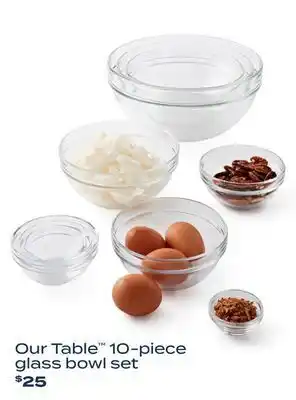 Bed Bath & Beyond Our table™ 10-piece glass bowl set offer