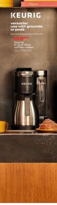 Bed Bath & Beyond Keurig® k-duo plus® coffee maker with single serve k-cup pod & carafe brewer offer