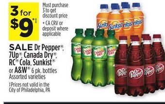 Dollar General Dr pepper®, 7up®, canada dry®, rc® cola, sunkist® or a & w® offer