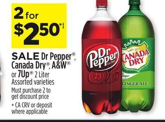 Dollar General Dr pepper®, canada dry®, a&w® or 7up® offer