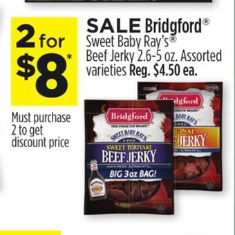 Dollar General Bridgford® sweet baby ray's® beef jerky offer