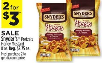 Dollar General Snyder's® pretzels honey mustard offer