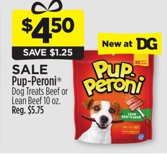 Dollar General Pup-peroni® dog treats beef or lean beef offer