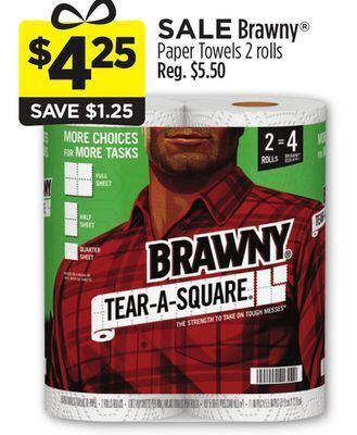 Dollar General Brawny® paper towels offer
