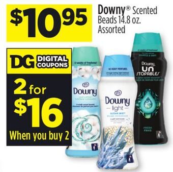 Dollar General Downy® scented beads offer