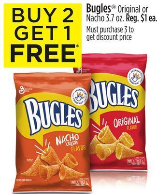 Dollar General Bugles® original or nacho offer